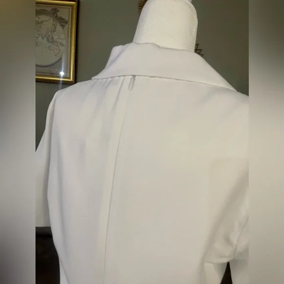 NWT Zara White Cut Out Mini Dress Sz L Summer Cocktail Party Event Trend Style - Picture 9 of 16